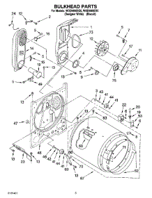 03 - Bulkhead Parts parts for Whirlpool Dryer WGD5600ST0 from AppliancePartsPros.com