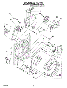 03 - Bulkhead Parts, Optional Parts (Not Included) parts for Whirlpool Dryer WED5800SG0 from AppliancePartsPros.com