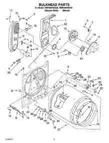 03 - Bulkhead Parts parts for Whirlpool Dryer 7MWG66700SQ0 from AppliancePartsPros.com
