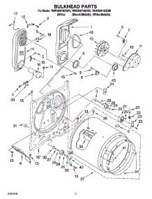 03 - Bulkhead Parts parts for Whirlpool Dryer 7MWG66740SG0 from AppliancePartsPros.com