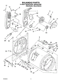 03 - Bulkhead Parts parts for Whirlpool Dryer 7MWG66720SN0 from AppliancePartsPros.com