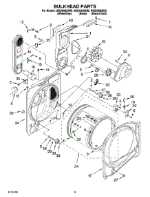 03 - Bulkhead Parts parts for Whirlpool Dryer WGD6400SB0 from AppliancePartsPros.com