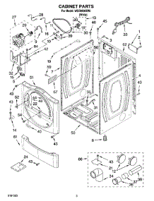 02 - Cabinet Parts parts for Whirlpool Dryer WGD8500SR0 from AppliancePartsPros.com