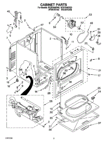 02 - Cabinet Parts parts for Whirlpool Dryer WGD5840SW0 from AppliancePartsPros.com