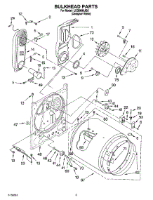 03 - Bulkhead Parts parts for Whirlpool Dryer LGQ8000JQ5 from AppliancePartsPros.com