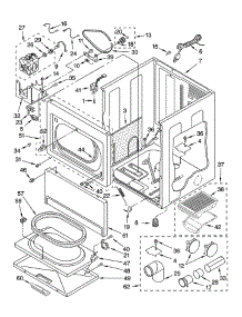 Cabinet parts for Whirlpool Dryer GGW9868KT5 from AppliancePartsPros.com