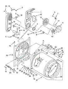 Bulkhead parts for Whirlpool Dryer LGR8648PQ1 from AppliancePartsPros.com