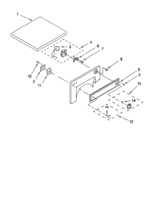 Top And Console parts for Whirlpool Dryer LDR3822PQ1 from AppliancePartsPros.com