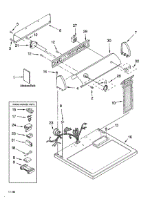 Top And Console parts for Whirlpool Dryer LGV4634PQ1 from AppliancePartsPros.com