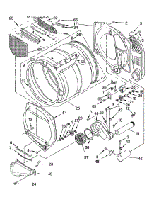 Bulkhead parts for Whirlpool Dryer GGQ8811PG2 from AppliancePartsPros.com