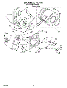 03 - Bulkhead Parts, Optional Parts (Not Included) parts for Whirlpool Dryer YLER4634PQ1 from AppliancePartsPros.com