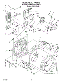 03 - Bulkhead Parts parts for Whirlpool Dryer LGR7648PQ1 from AppliancePartsPros.com