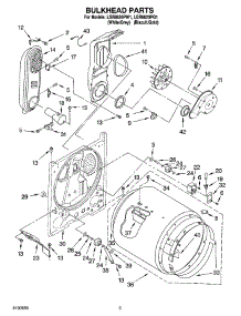 03 - Bulkhead Parts parts for Whirlpool Dryer LGR8620PG1 from AppliancePartsPros.com