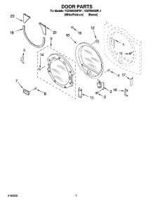 04 - Door Parts, Optional Parts (Not Included) parts for Whirlpool Dryer YGEW9250PL1 from AppliancePartsPros.com