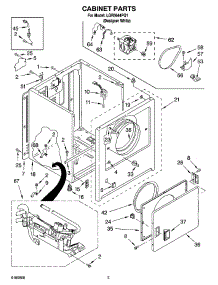 02 - Cabinet Parts parts for Whirlpool Dryer LGR5644PQ1 from AppliancePartsPros.com