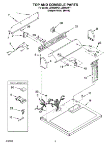02 - Top And Console Parts parts for Whirlpool Dryer LER6620PT1 from AppliancePartsPros.com