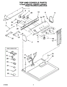 02 - Top And Console Parts parts for Whirlpool Dryer LER8648PW1 from AppliancePartsPros.com