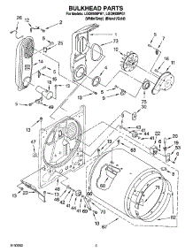 03 - Bulkhead Parts parts for Whirlpool Dryer LGQ9508PG1 from AppliancePartsPros.com