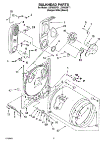 03 - Bulkhead Parts parts for Whirlpool Dryer LGR6620PT1 from AppliancePartsPros.com