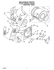 03 - Bulkhead Parts, Optional Parts (Not Included) parts for Whirlpool Dryer LER4634PT1 from AppliancePartsPros.com