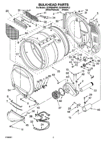 03 - Bulkhead Parts parts for Whirlpool Dryer GGW9260PL2 from AppliancePartsPros.com