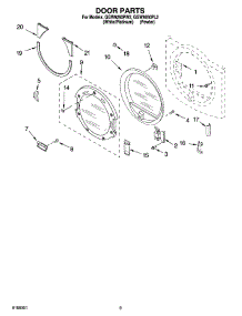 05 - Door Parts, Optional Parts (Not Included) parts for Whirlpool Dryer GGW9260PL2 from AppliancePartsPros.com