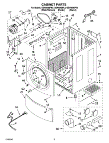 02 - Cabinet Parts parts for Whirlpool Dryer GGW9250PL2 from AppliancePartsPros.com