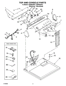 02 - Top And Console Parts parts for Whirlpool Dryer GEW9878PW1 from AppliancePartsPros.com