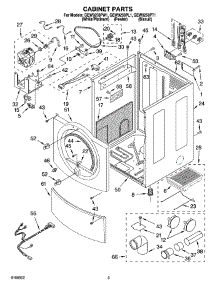 02 - Cabinet Parts parts for Whirlpool Dryer GEW9250PL1 from AppliancePartsPros.com