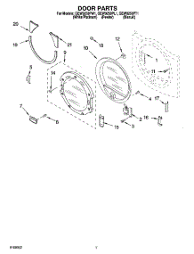 04 - Door Parts, Optional Parts (Not Included) parts for Whirlpool Dryer GEW9250PW1 from AppliancePartsPros.com