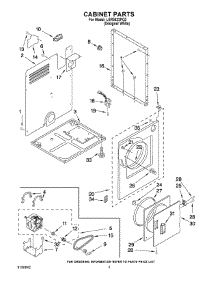 02 - Cabinet Parts parts for Whirlpool Dryer LER3622PQ2 from AppliancePartsPros.com