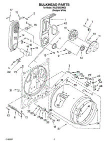 03 - Bulkhead Parts parts for Whirlpool Dryer 7MLGR5620MQ2 from AppliancePartsPros.com