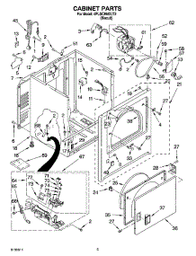02 - Cabinet Parts parts for Whirlpool Dryer 4PLGC8647JT2 from AppliancePartsPros.com
