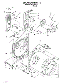 03 - Bulkhead Parts parts for Whirlpool Dryer 4PLGC8647JT2 from AppliancePartsPros.com