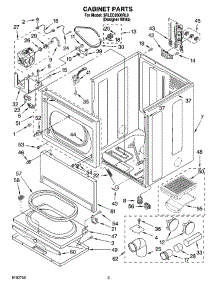 02 - Cabinet Parts parts for Whirlpool Dryer 3RLEC8600RL0 from AppliancePartsPros.com