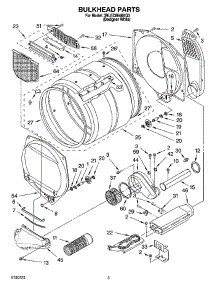 03 - Bulkhead Parts, Optional Parts (Not Included) parts for Whirlpool Dryer 3RLEC8646KQ3 from AppliancePartsPros.com