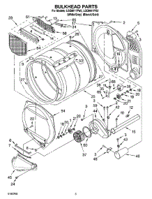 03 - Bulkhead Parts parts for Whirlpool Dryer LGQ8611PG2 from AppliancePartsPros.com