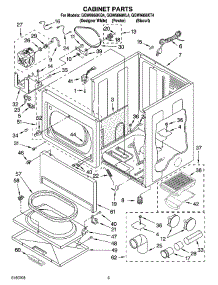 02 - Cabinet Parts parts for Whirlpool Dryer GGW9868KQ4 from AppliancePartsPros.com