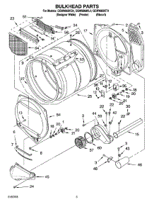 03 - Bulkhead Parts parts for Whirlpool Dryer GGW9868KQ4 from AppliancePartsPros.com