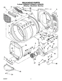 03 - Bulkhead Parts parts for Whirlpool Dryer GGQ9800PG2 from AppliancePartsPros.com