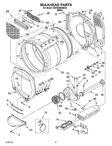 03 - Bulkhead Parts parts for Whirlpool Dryer 3RAWZ480EMQ2 from AppliancePartsPros.com