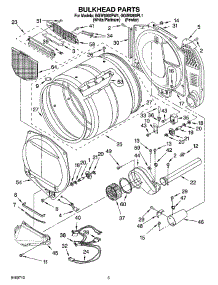 03 - Bulkhead Parts parts for Whirlpool Dryer GGW9260PL1 from AppliancePartsPros.com