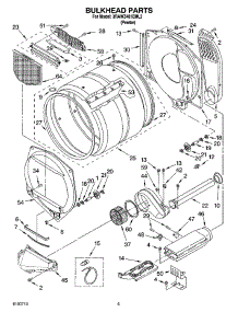 03 - Bulkhead Parts parts for Whirlpool Dryer 3RAWZ481EML2 from AppliancePartsPros.com
