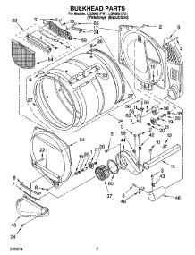 03 - Bulkhead Parts parts for Whirlpool Dryer LGQ8621PW1 from AppliancePartsPros.com