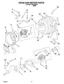 03 - Drum And Motor Parts, Optional Parts (Not Included) parts for Whirlpool Dryer LEW0050PQ0 from AppliancePartsPros.com