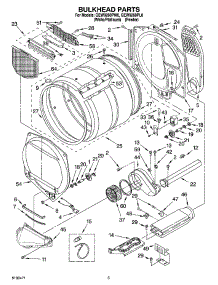03 - Bulkhead Parts parts for Whirlpool Dryer GEW9260PW0 from AppliancePartsPros.com