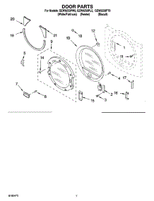 04 - Door Parts parts for Whirlpool Dryer GEW9250PL0 from AppliancePartsPros.com