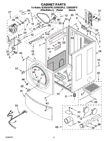 02 - Cabinet Parts parts for Whirlpool Dryer GEW9250PW0 from AppliancePartsPros.com