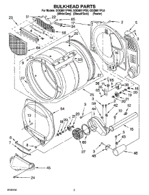 03 - Bulkhead Parts parts for Whirlpool Dryer GGQ8811PG0 from AppliancePartsPros.com