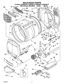 03 - Bulkhead Parts parts for Whirlpool Dryer GEW9200LT2 from AppliancePartsPros.com